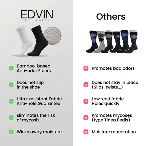 EDVIN Premium Bamboo Fibre Socks